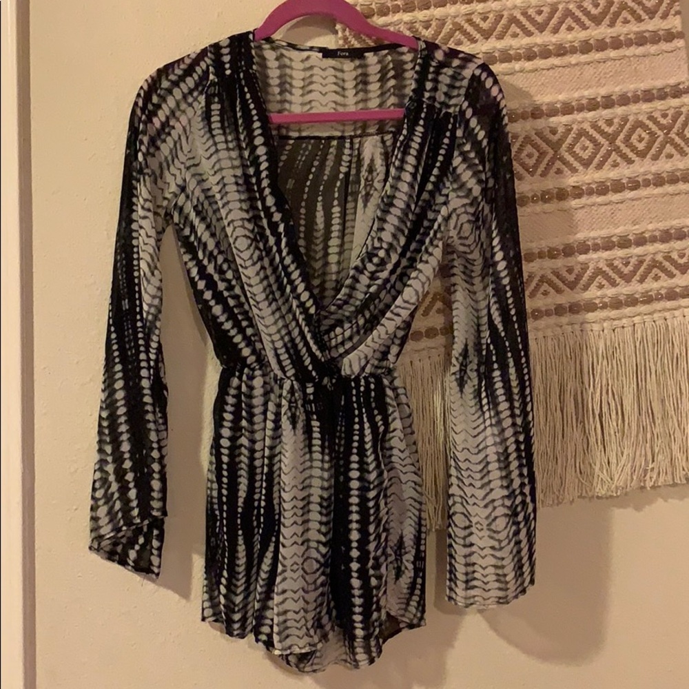 Fora romper long sleeve